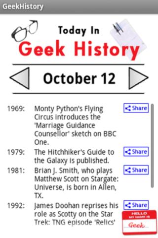 Today In Geek History