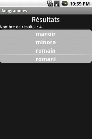 Anagrammes Android Entertainment