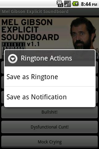 Mel Gibson Explicit Soundboard Android Entertainment