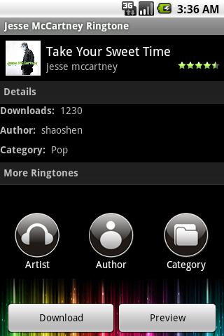 Jesse McCartney Ringtone Android Entertainment