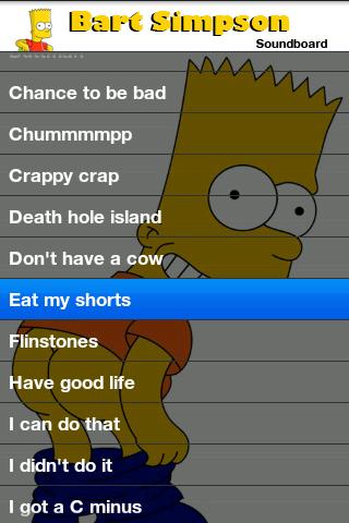 Bart Simpson Soundboard Android Entertainment