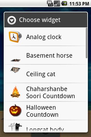 Ceiling cat widget Android Entertainment