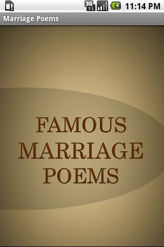 Marriage Poems Android Entertainment