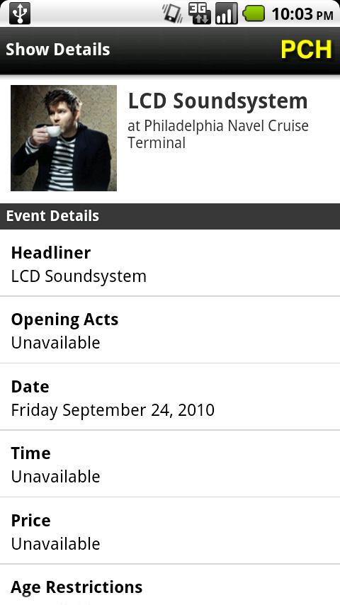 Philadelphia Concert Hub Android Entertainment