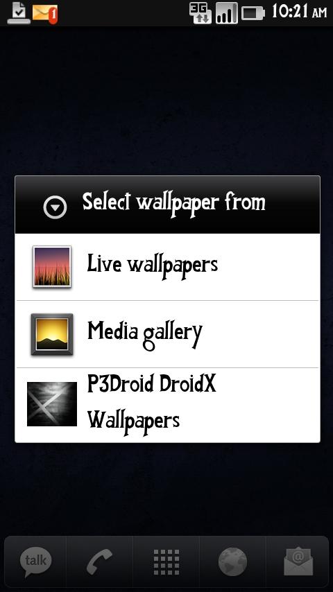 DroidX Wallpaper Installer Android Entertainment