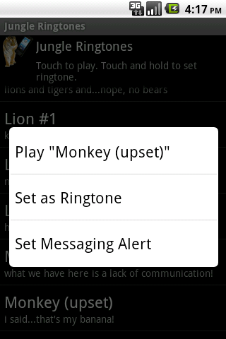 Jungle Ringtones Android Entertainment