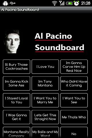 Al Pacino Soundboard Android Entertainment