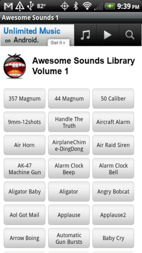 Awesome Sounds Library 1 Android Entertainment