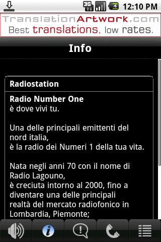 Radio Number One Android Entertainment