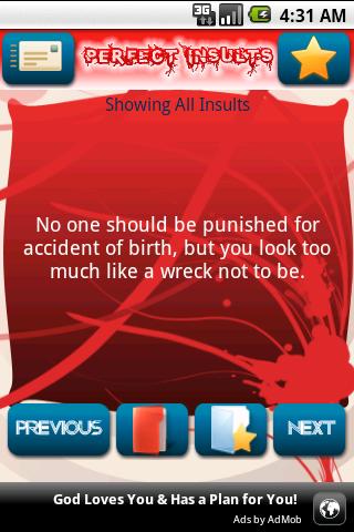 Perfect Insults Android Entertainment