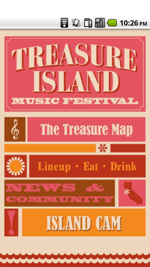 Treasure Island Music Festival Android Entertainment