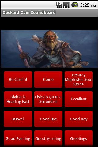 Deckard Cain Diablo Soundboard