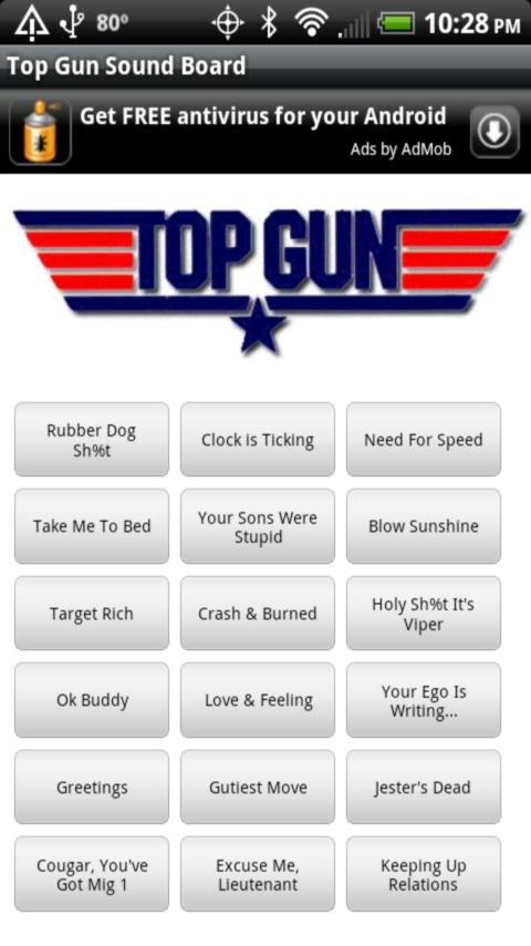 Top Gun Sound Board