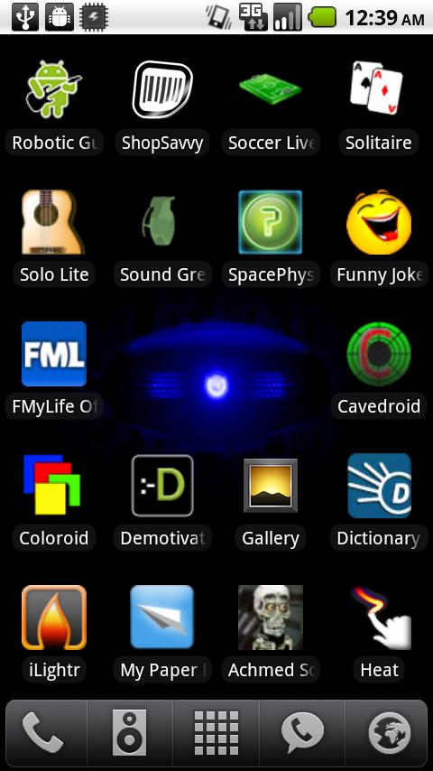 Colored Droid Eyes live home Android Entertainment