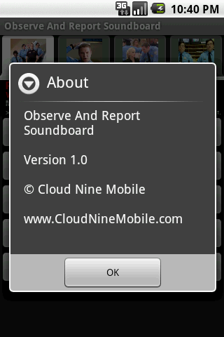 Observe And Report Soundboard Android Entertainment