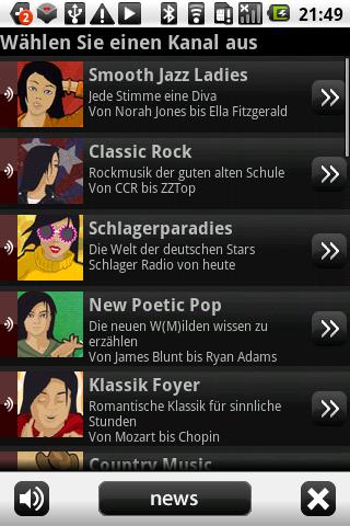 Radioland mobile. Android Entertainment