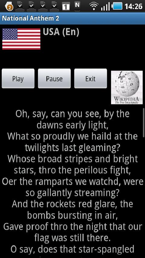 National Anthem 2 Android Entertainment