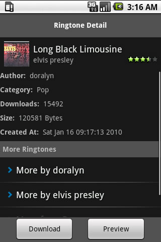 Elvis Presley Ringtones Android Entertainment