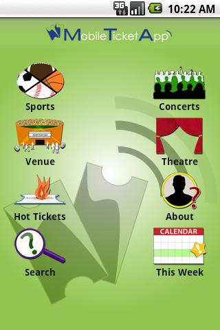 Mobile Ticket App Android Entertainment
