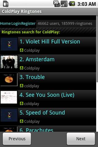 ColdPlay Ringtone