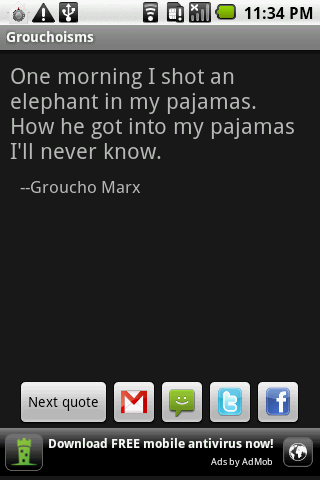 Grouchoisms Android Entertainment