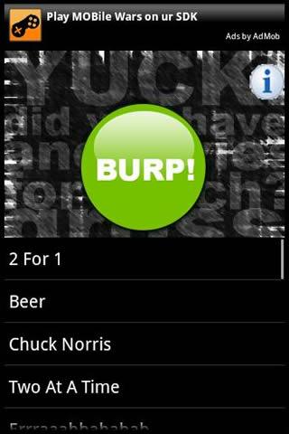 BurpZ! A Burping Application Android Entertainment