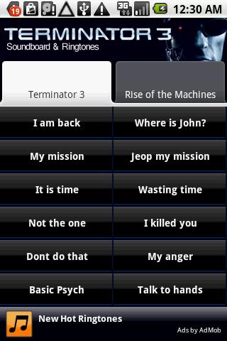 Arnold Terminator 3 Soundboard