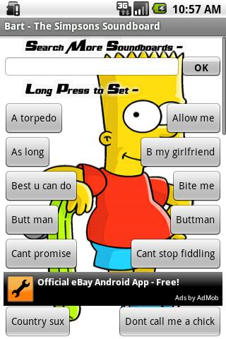 Bart – The Simpsons Soundboard Android Entertainment