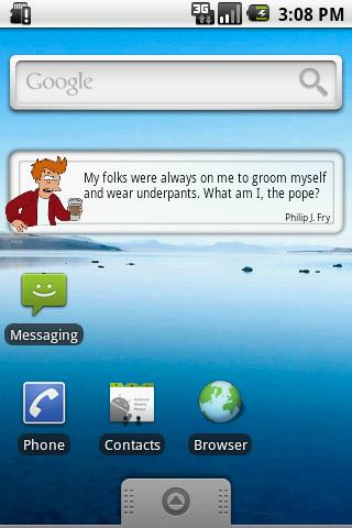 Futurama Quote Widget Android Entertainment