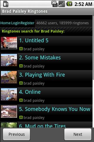 Brad Paisley Ringtone Android Entertainment