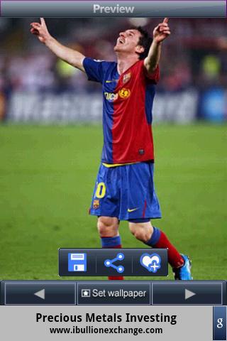 Messi Wallpapers(FIFA 2009) Android Entertainment