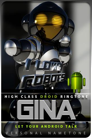 GINA nametone droid Android Entertainment