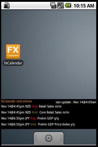 fxCalendar Android Finance