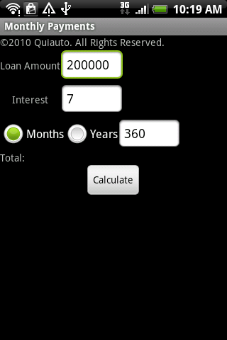 Monthly Payments