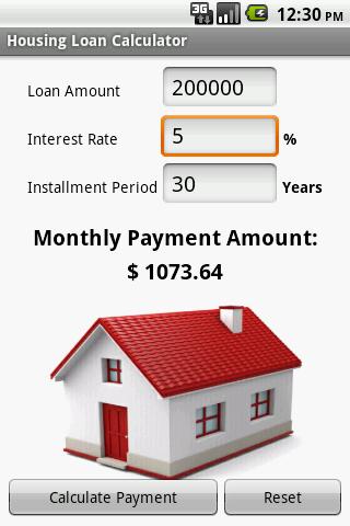 Housing Loan Calculator Android Finance