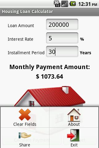 Housing Loan Calculator Android Finance