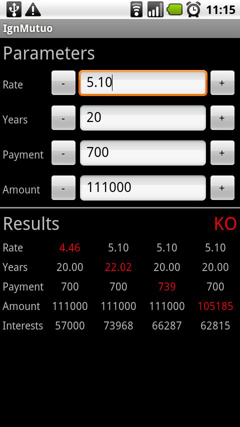 IgnMutuo Loan Calculator Android Finance