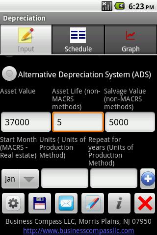 Depreciation Calculator Pro Android Finance