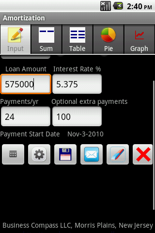 Amortization Android Finance