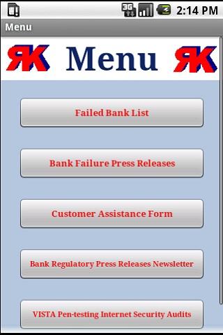 Closed Banks Android Finance