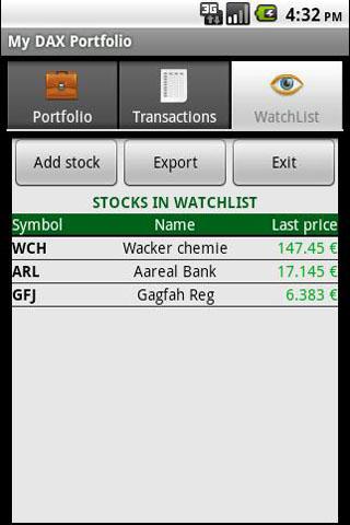 My DAX Portfolio Android Finance