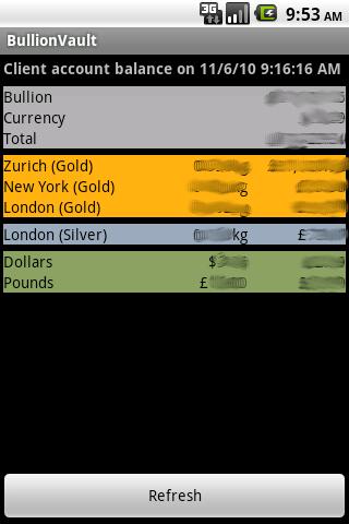 Bullion Vault Android Finance