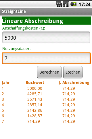 Depreciation Calculator Android Finance