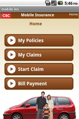 CSC’s Mobile Insurance Android Finance