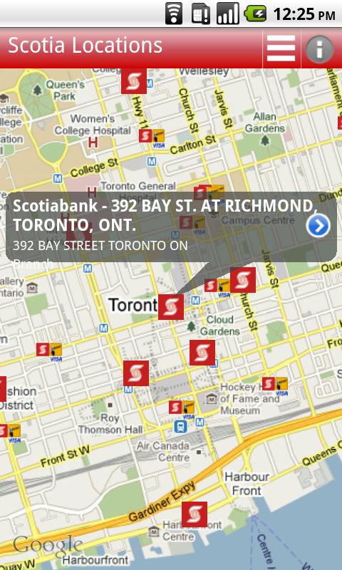 Scotia Bank and ATM locations Android Finance