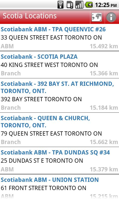 Scotia Bank and ATM locations Android Finance