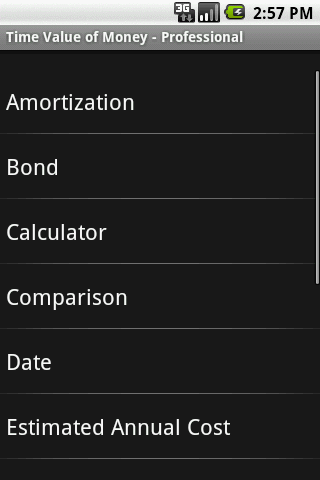 Time value of money – Pro Android Finance