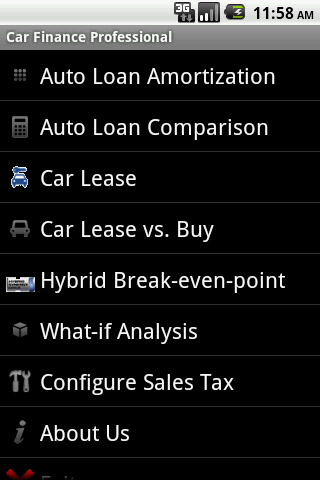 Car Finance Professional Trial Android Finance