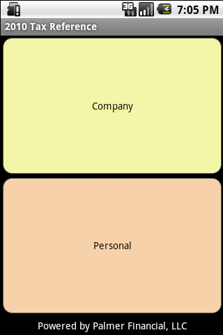 2010 Tax Reference Android Finance