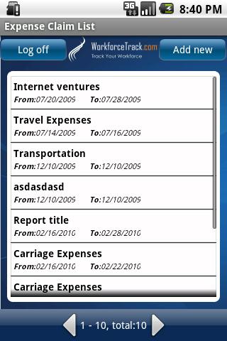 Web Based Expense Management